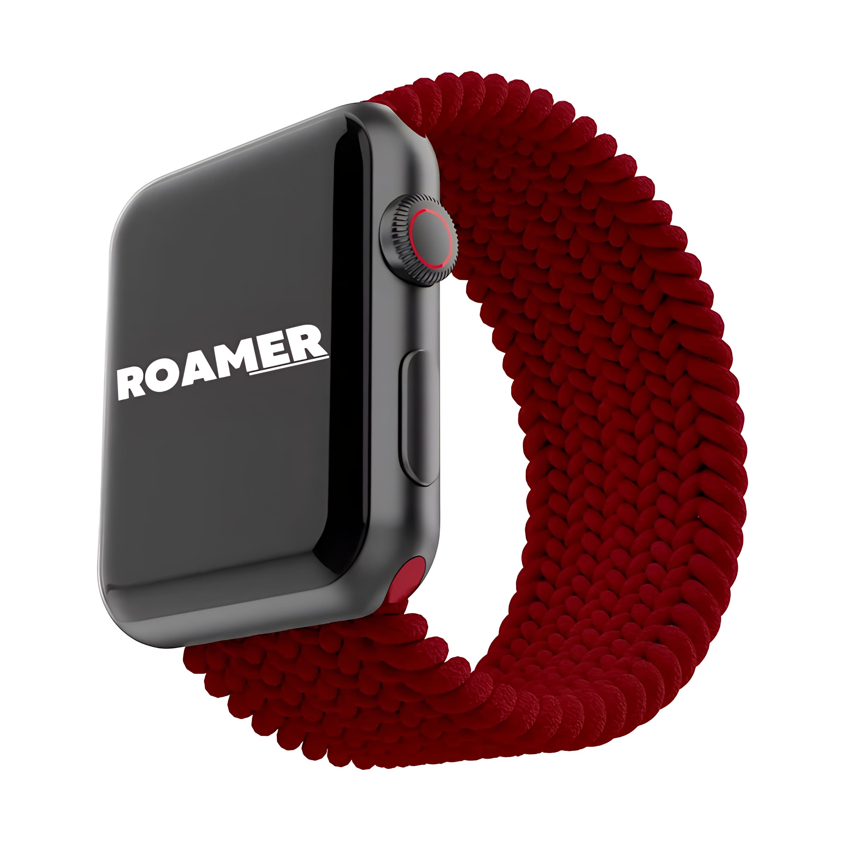 Braided Solo Loop | Firebrick Red
