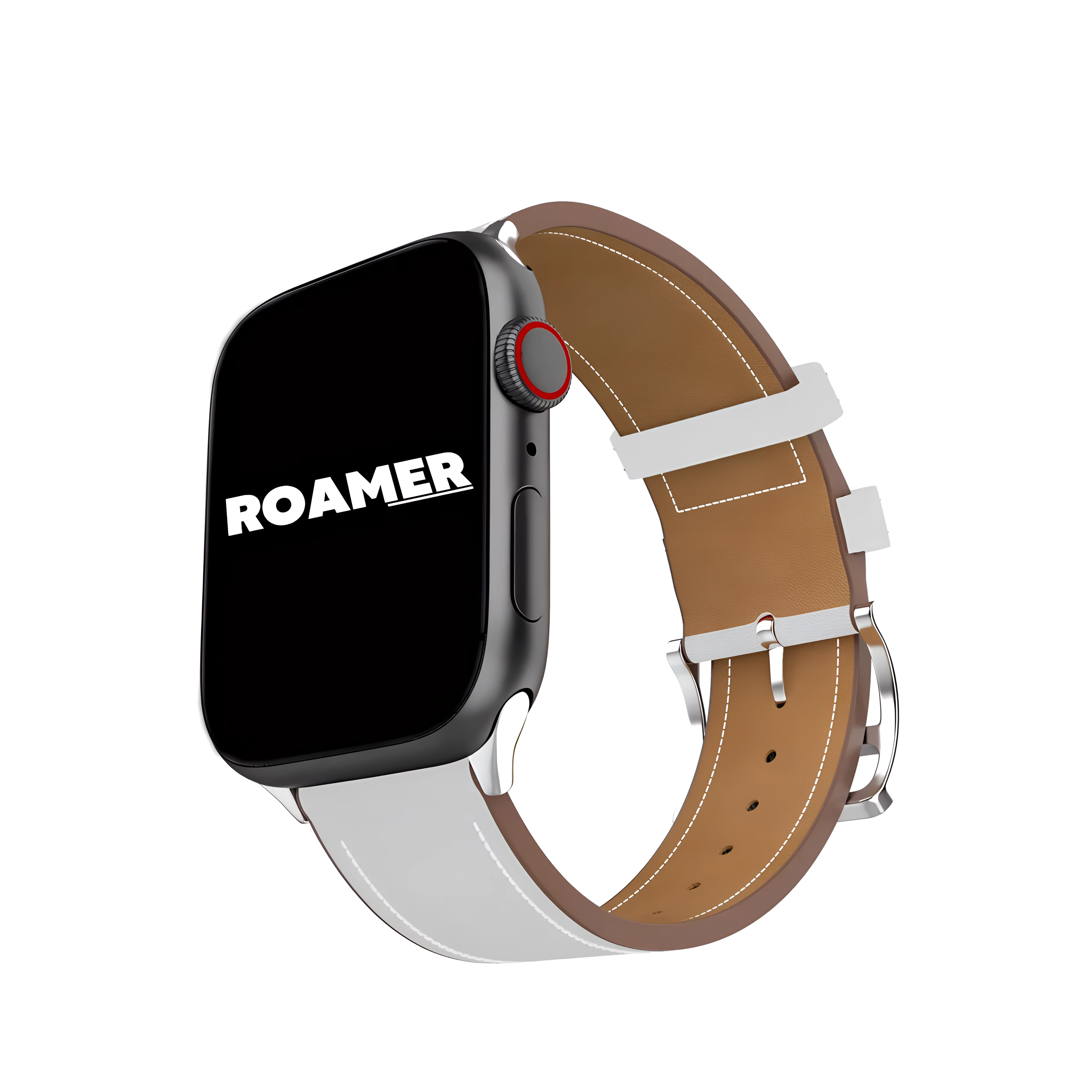 Leather Classic Buckle | White