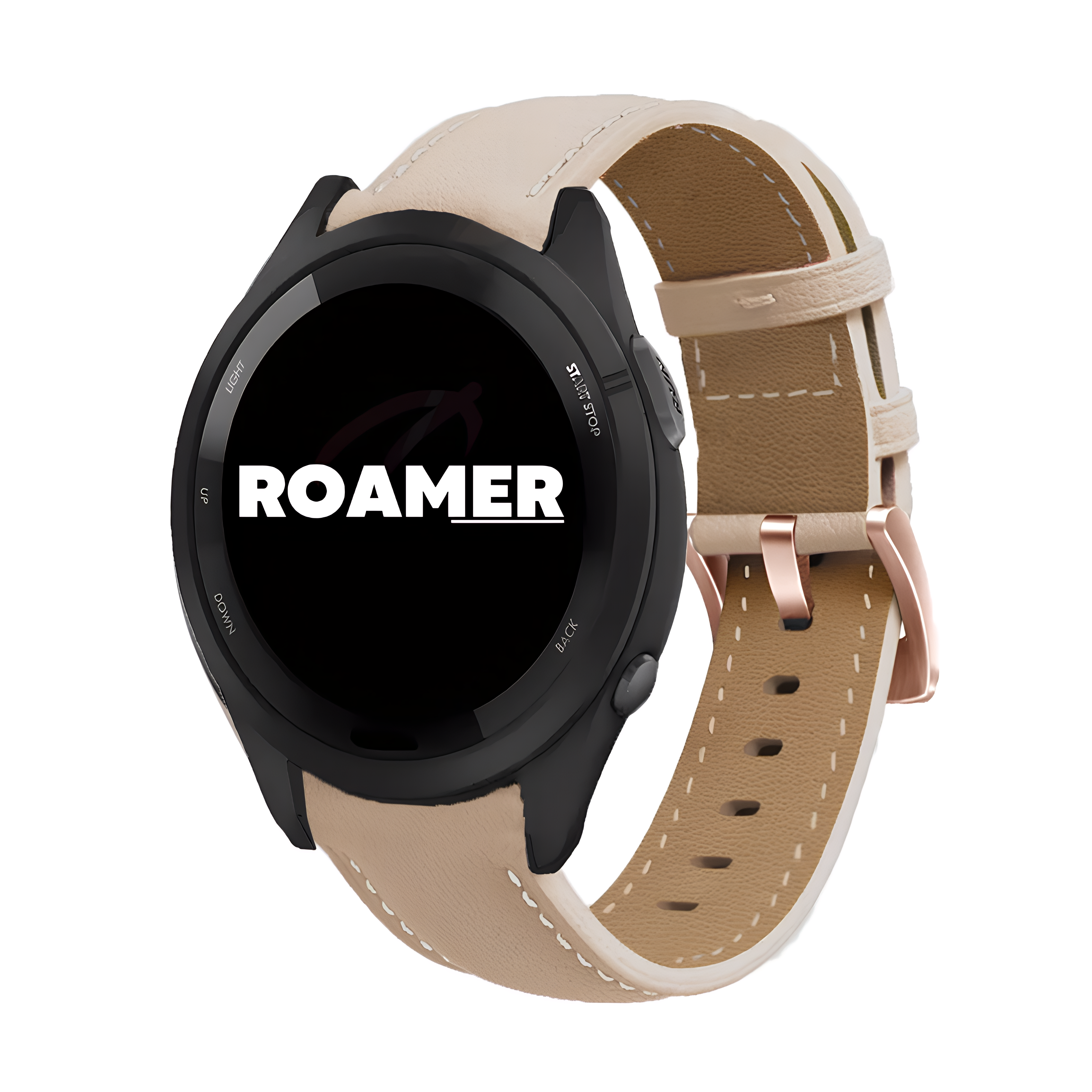 Garmin Slim Leather Band | Cream